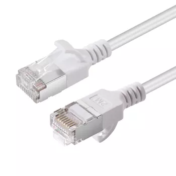 Microconnect V-FTP6A005W-SLIM networking cable White 0.5 m Cat6a U/FTP (STP)