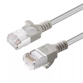 Microconnect V-FTP6A02-SLIM networking cable Grey 2 m Cat6a U/FTP (STP)