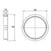 Vivolink VLDG60 cable grommet