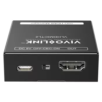 Vivolink VLHDMICTL2 EDID emulator 3840x2160 18Gbit/s Black