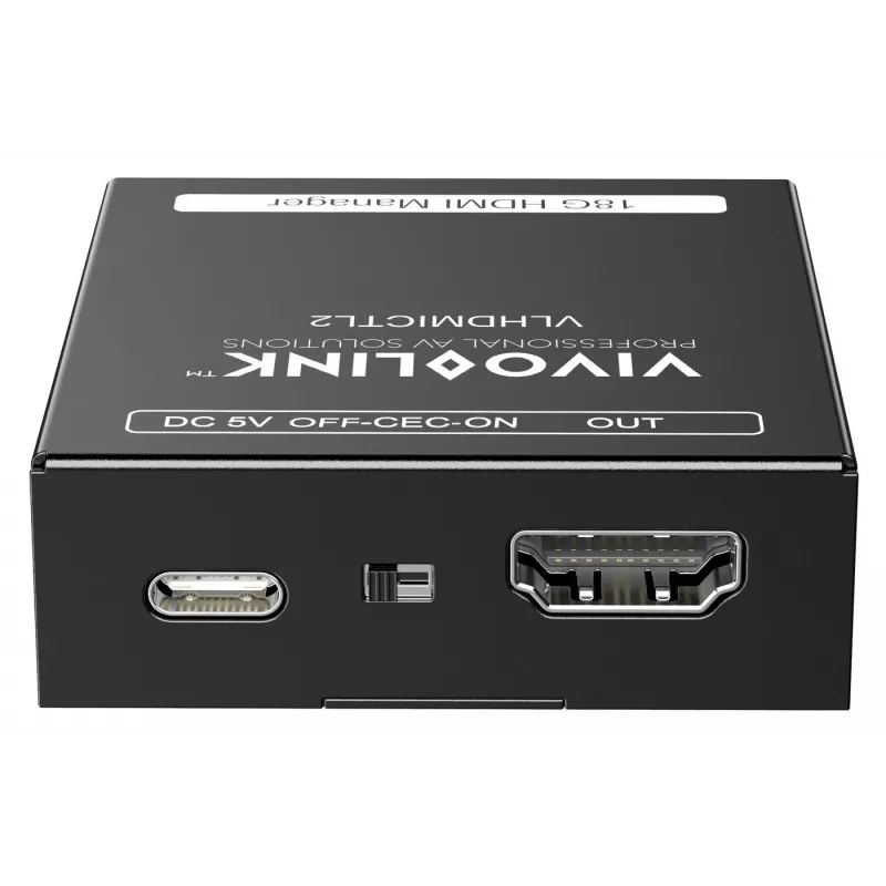 Vivolink VLHDMICTL2 EDID emulator 3840x2160 18Gbit/s Black