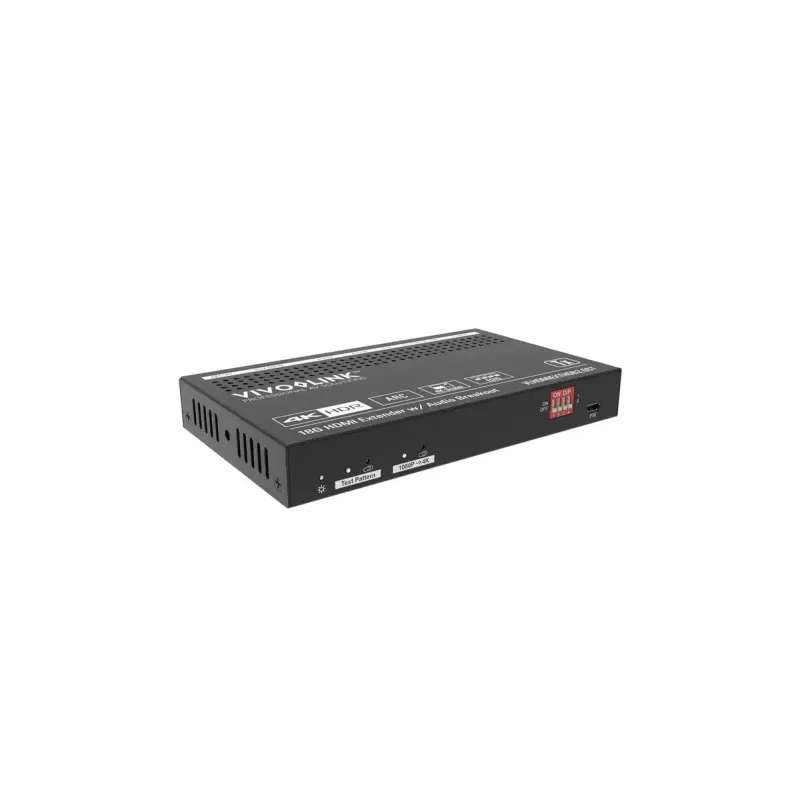 Vivolink VLHDMIEXTHDB2.0 AV extender AV transmitter & receiver Black