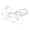Speaker Mount Vivolink VLMSP15 Wall Black 15 kg Capacity