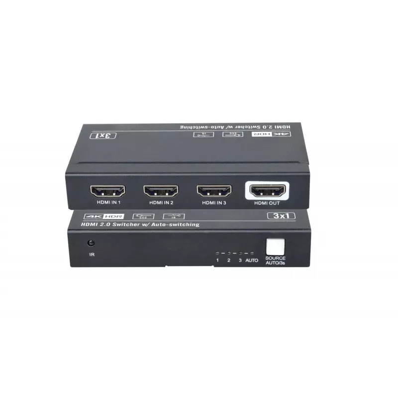 HDMI Video Switch Vivolink VLSW131 3840x2160 60fps Black