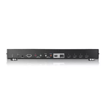 ATEN 4-Port Dual View HDMI Switch, HDMI, Metal, Black, 15 m, 480p, 720p, 1080i, 1080p, 6.75 Gbit/s