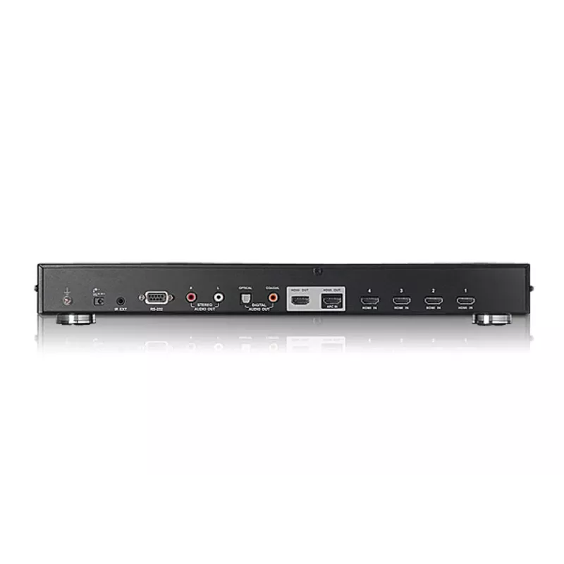 ATEN 4-Port Dual View HDMI Switch, HDMI, Metal, Black, 15 m, 480p, 720p, 1080i, 1080p, 6.75 Gbit/s