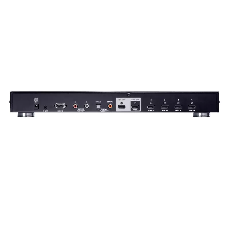 ATEN 4 Port True 4K HDMI Switch with Dual, HDMI, Metal, Black, 60 Hz, 3 m, 3840 x 2160, 4096 x 2160