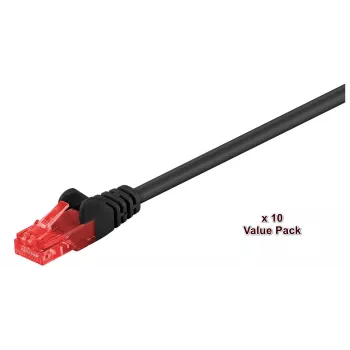 Microconnect V-UTP6005SVP networking cable Black 0.5 m Cat6 U/UTP (UTP)