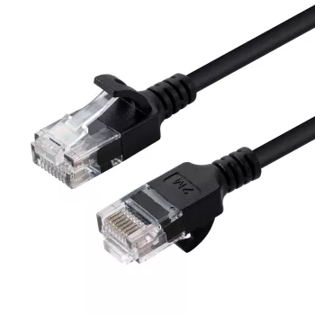 Microconnect V-UTP602S-SLIM networking cable Black 2 m Cat6 U/UTP (UTP)