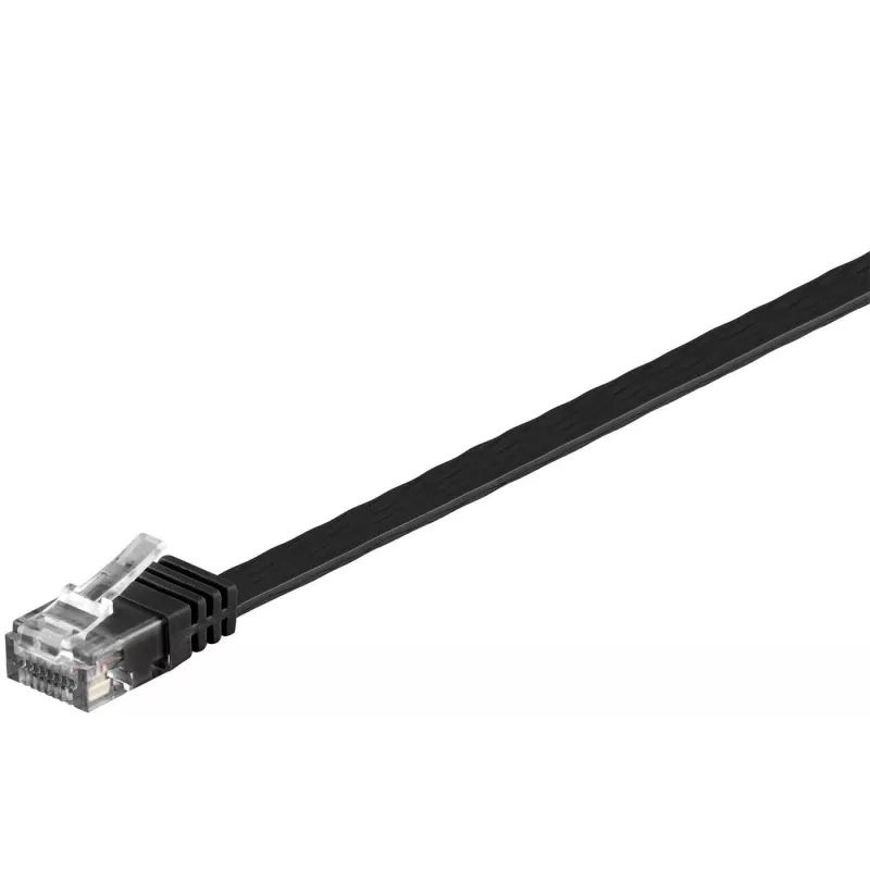 Microconnect V-UTP603S-FLAT networking cable Black 3 m Cat6 U/UTP (UTP)