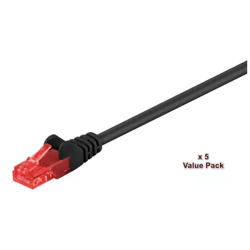 Microconnect V-UTP615SVP networking cable Black 15 m Cat6 U/UTP (UTP)