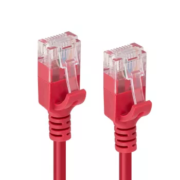 Microconnect V-UTP6A005R-SLIM networking cable Red 0.5 m Cat6a U/UTP (UTP)