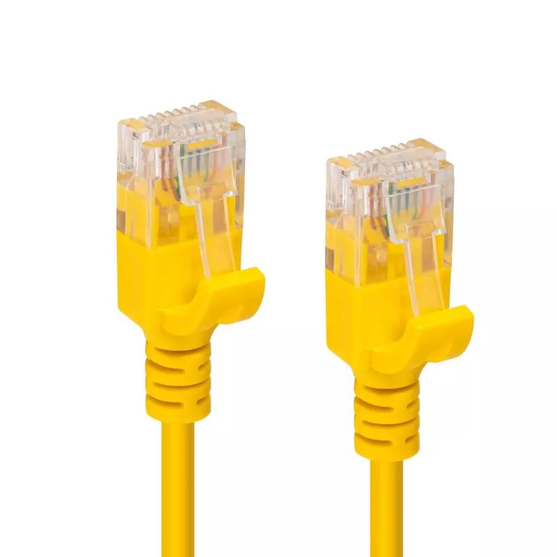 Microconnect V-UTP6A05Y-SLIM networking cable Yellow 5 m Cat6a U/UTP (UTP)