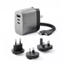 Indoor Charger ALOGIC 3X67 67W Multi-Country GaN Charger 2 USB Type-C