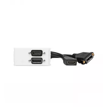 Vivolink WI221267 socket-outlet HDMI + DisplayPort White