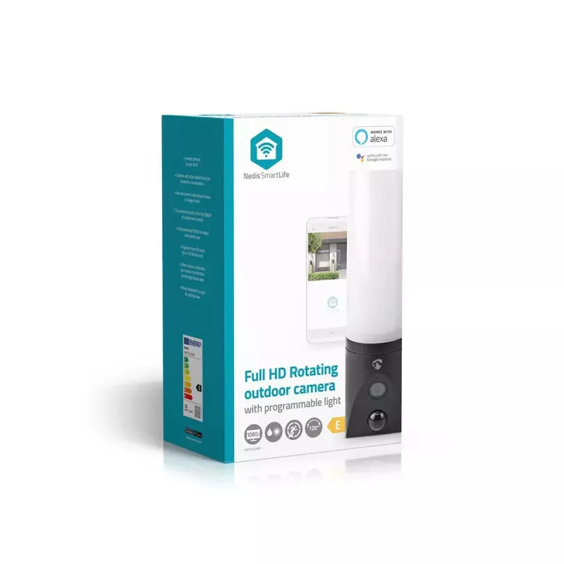 IP security camera Nedis WIFICOL20BK Outdoor 1920x1080 Wireless Black