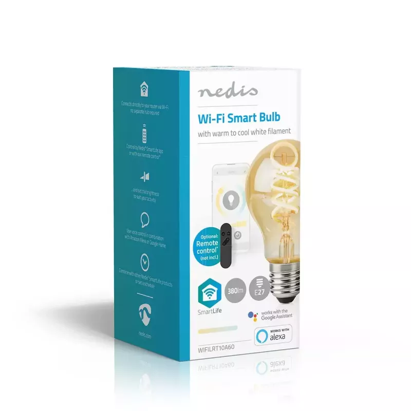 LED bulb Nedis SmartLife 4.9 W (E27) 360 lm, cool white / warm white, 10,000 h lifetime