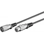 Microconnect XLRMF5 audio cable 5 m XLR (3-pin) Black