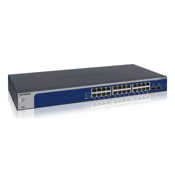 NETGEAR XS724EM Managed L2 10G Ethernet (100/1000/10000) 1U Blue, Grey