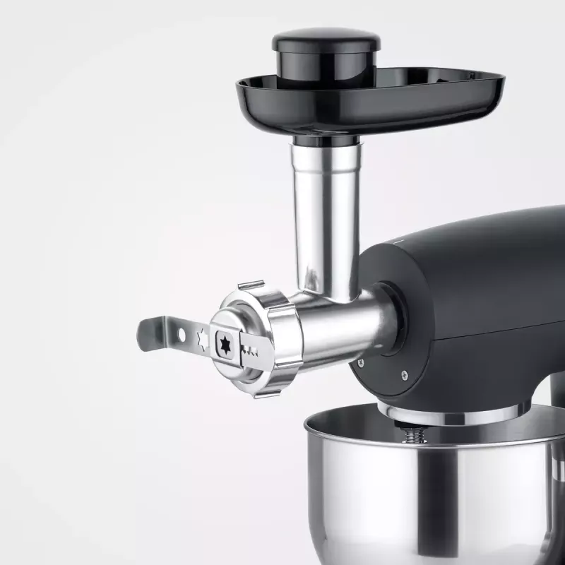Severin ZB 5591 Mincer Attachment for KM 3896, KM 3897, KM 3898 Stand Mixers, Silver/Black