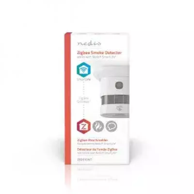 Smoke detector Nedis ZBDS10WT Ionization Wireless White