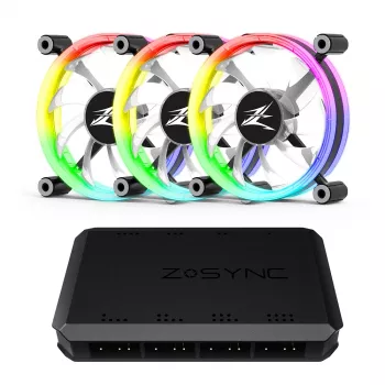 Zalman ZM-LF120A3 computer cooling system Computer case Fan 12 cm Black, White