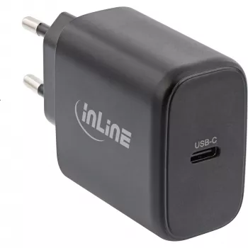 InLine USB PD power supply, GaN charger, Single USB-C, Power Delivery, 65W