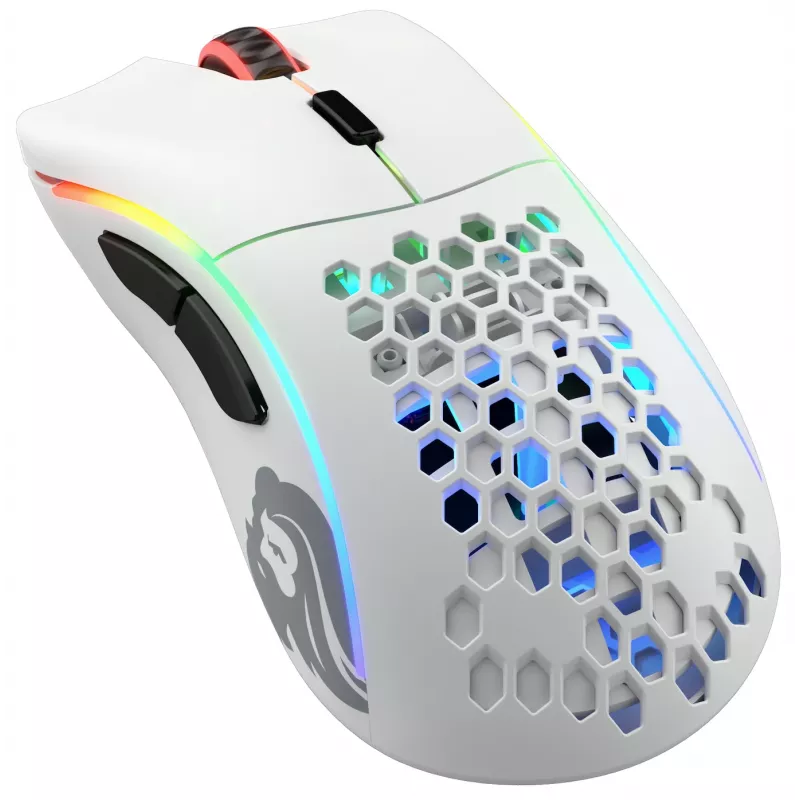 Glorious Gaming Glorious Model D Wireless - Matte White, Right-hand, RF Wireless, 19000 DPI, White