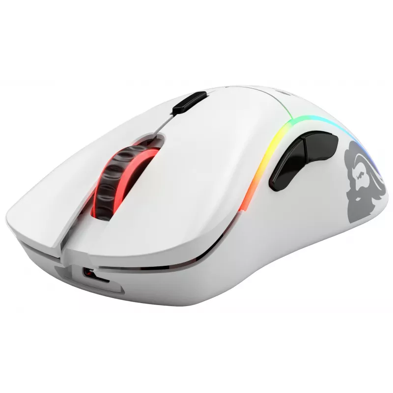 Glorious Gaming Glorious Model D Wireless - Matte White, Right-hand, RF Wireless, 19000 DPI, White