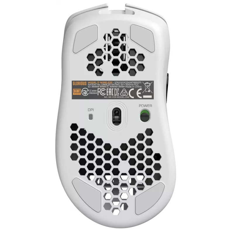 Glorious Gaming Glorious Model D Wireless - Matte White, Right-hand, RF Wireless, 19000 DPI, White