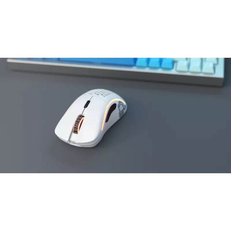 Glorious Gaming Glorious Model D Wireless - Matte White, Right-hand, RF Wireless, 19000 DPI, White
