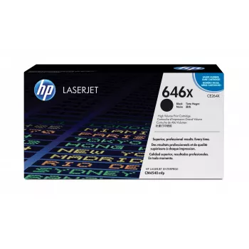 HP 646X High Yield Black Original LaserJet Toner Cartridge, 17000 pages, Black, 1 pc(s)