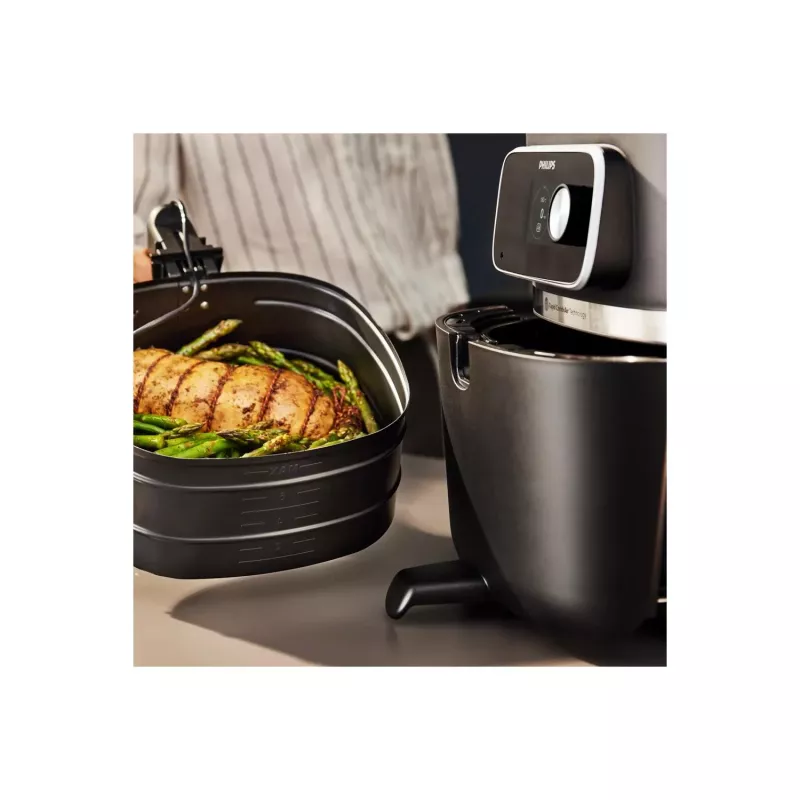 Hot air fryer Philips 7000 series HD9880/90 8.3L 2200W Black Stainless steel