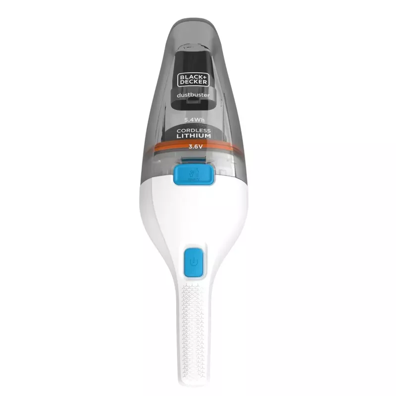 Black & Decker NVC115JL Cordless Handheld Vacuum, bagless, 3.6 V, 0.325 L, 8 W, Grey/White