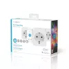Smart plug Nedis WIFIP121FWT3 - Wi-Fi indoor outlet, pack of 3