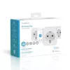 Smart plug Nedis WIFIP121FWT3 - Wi-Fi indoor outlet, pack of 3