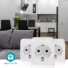 Smart plug Nedis WIFIP121FWT3 - Wi-Fi indoor outlet, pack of 3