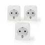 Smart plug Nedis WIFIP121FWT3 - Wi-Fi indoor outlet, pack of 3