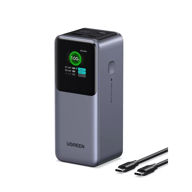 Ugreen 20000mAh 130W Fast Charging Powerbank Lithium Grey