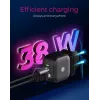 Wall Charger ICY BOX 2-port USB Power Delivery Fast Charging Black