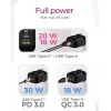 Wall Charger ICY BOX 2-port USB Power Delivery Fast Charging Black
