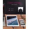 Wall Charger ICY BOX 2-port USB Power Delivery Fast Charging Black