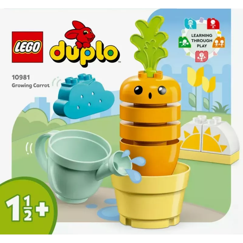 Toy set LEGO Duplo 10981 Growing Carrot — interactive preschool building playset