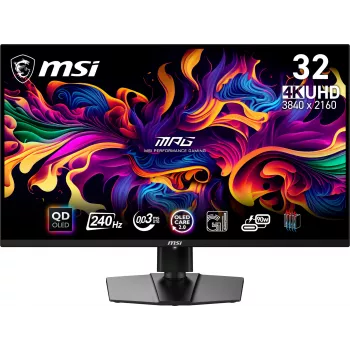 MSI MPG 321URX QD-OLED computer monitor 80 cm (31.5 inch) 3840 x 2160 pixels 4K Ultra HD Black