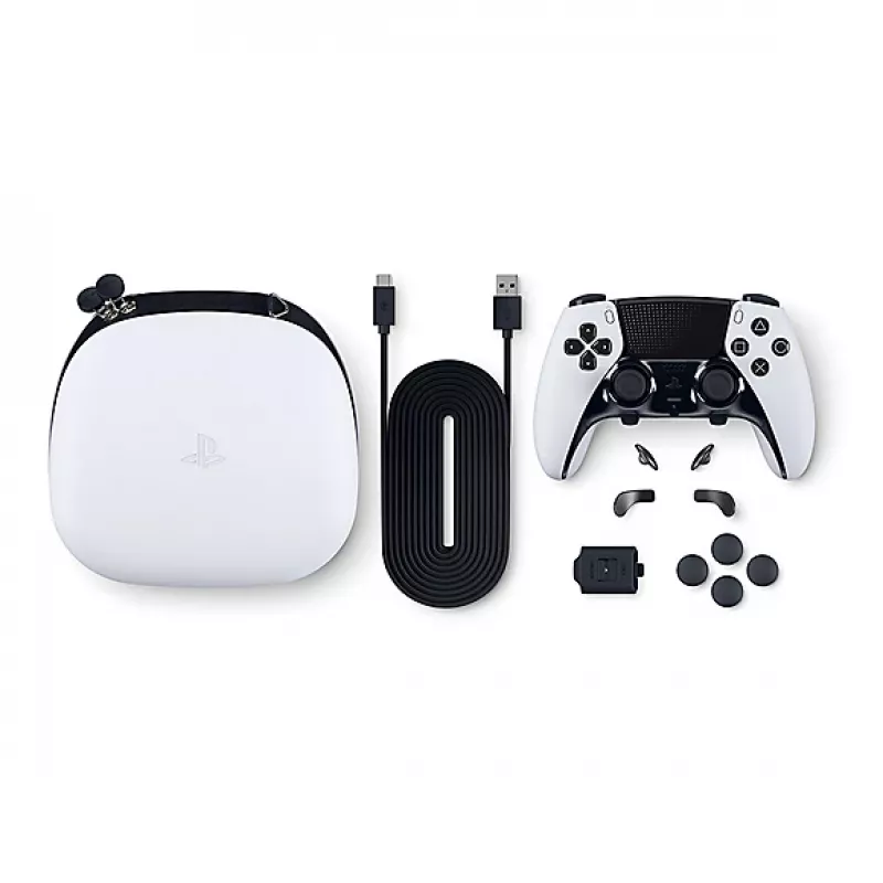 Gamepad Sony DualSense Edge for PlayStation 5 — Wired & Wireless (Bluetooth/USB), Black/White