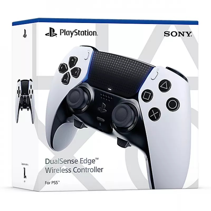 Gamepad Sony DualSense Edge for PlayStation 5 — Wired & Wireless (Bluetooth/USB), Black/White