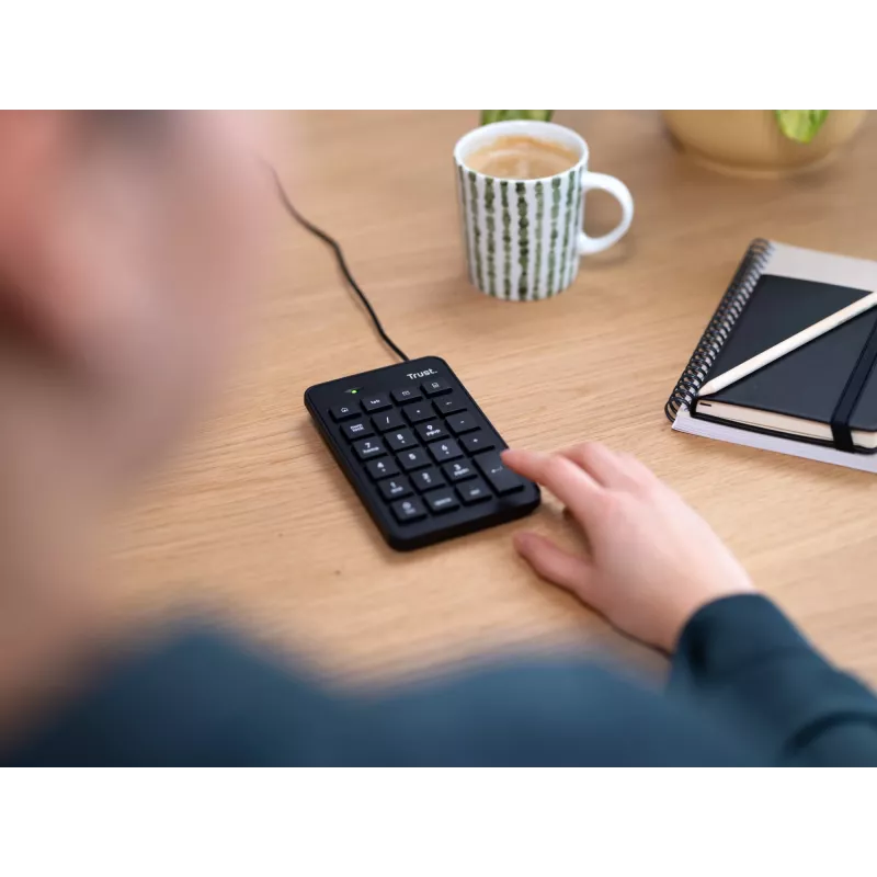Trust 22221 numeric keypad Laptop/PC USB Black