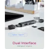 Card reader icybox 61179 — USB 3.2 Gen1 3-in-1, USB Type-C and Type-A connectors