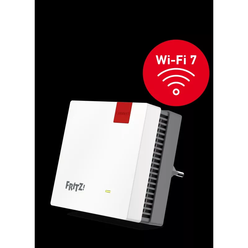 FRITZ! 20003134 mesh wi-fi system Dual-band (2.4 GHz / 5 GHz) Wi-Fi 7 (802.11be) Red, White 1 Internal