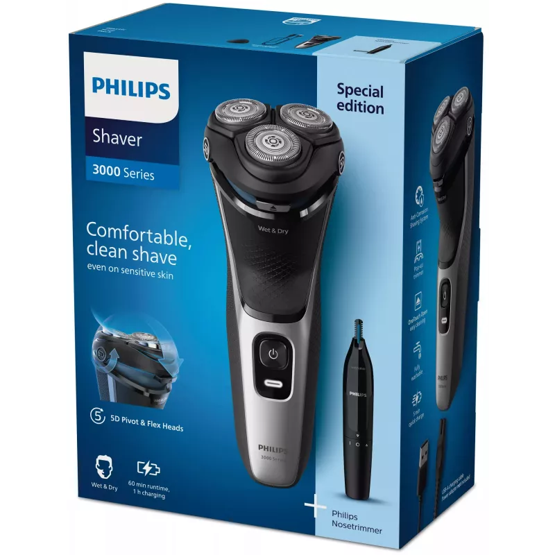 Electric Shaver Philips S3143/02 Wet & Dry PowerCut Blade System